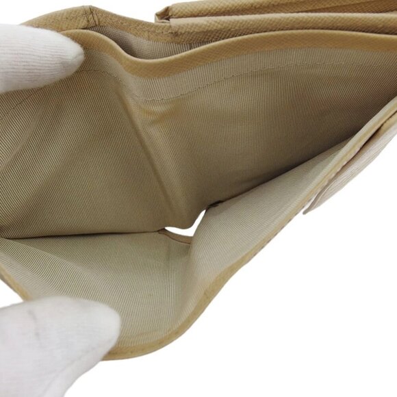 BURBERRY W hook wallet embossed PVC and leather Authentic Used - Picture 7 of 10